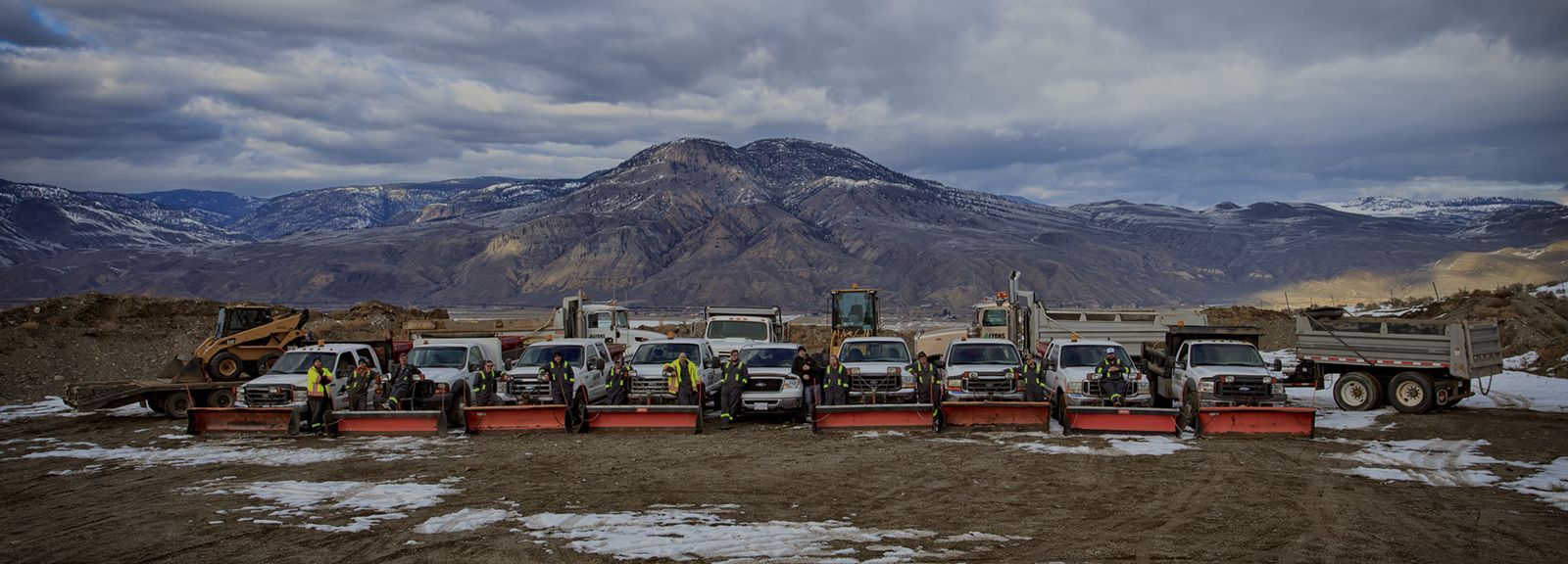 commercial snow removal Kamloops BC parking lot cleared and sanded during winter storm