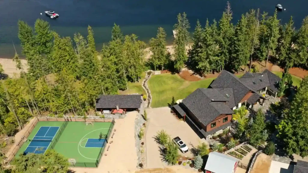 Xeriscaping and synthetic turf landscaping project in Vernon BC by Lyons Landscaping